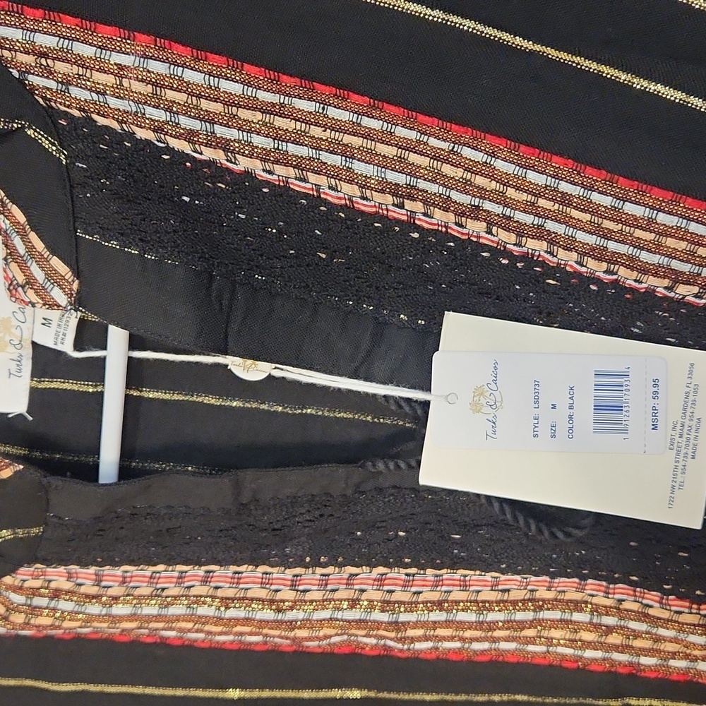 Chic Long Sleeve Striped Dress - Black and Pink - Picture 7 of 7